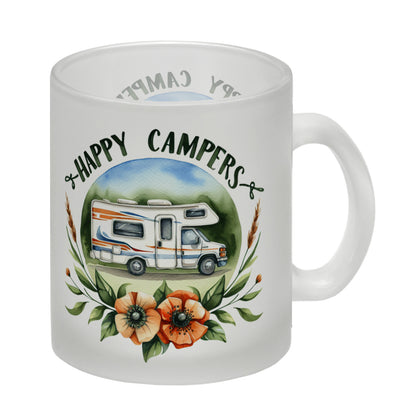 Wohnmobil Happy Campers Glas Tasse