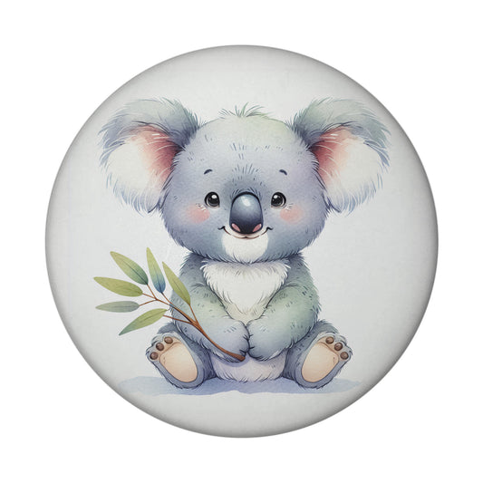 Sitzender Koala Magnet rund