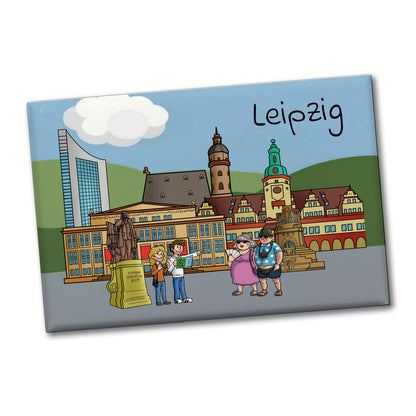 Sehenswürdigkeiten von Leipzig Souvenir Souvenir Magnet - Erinnerungsstück aus der Kulturstadt