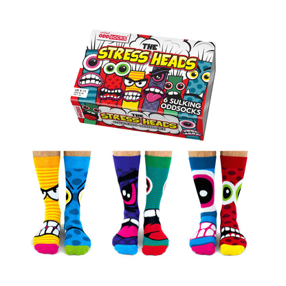 Stress Heads Oddsocks Socken in 39-46 im 6er Set