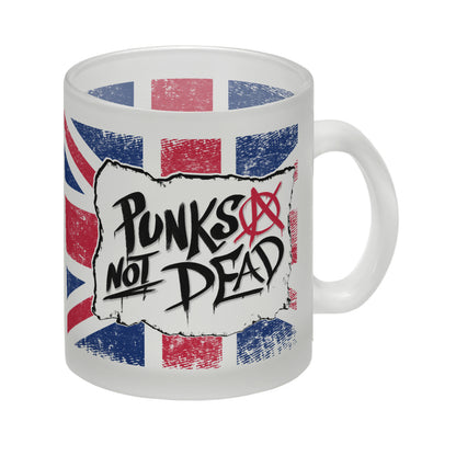 Punks not Dead Union Jack Glas Tasse