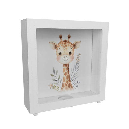 Giraffe Rahmen Spardose aus Holz