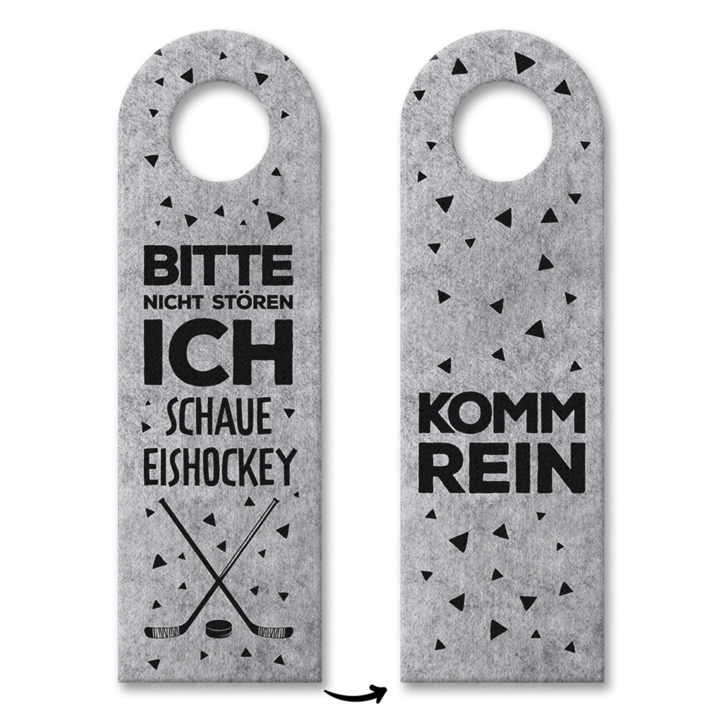 Bitte nicht stören, ich schaue Eishockey - Komm rein Türhänger