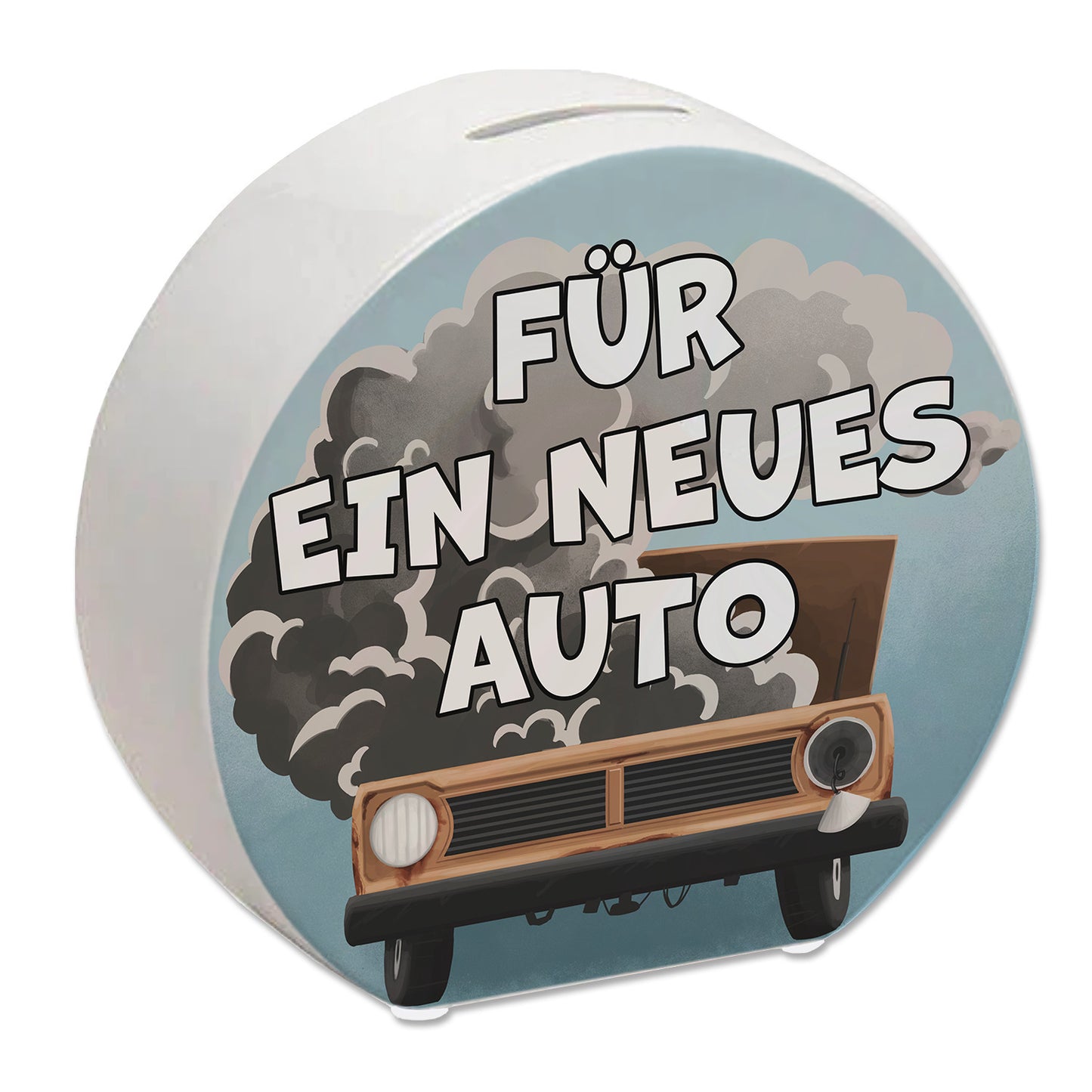 Für ein neues Auto Spardose mit lustigem Motiv