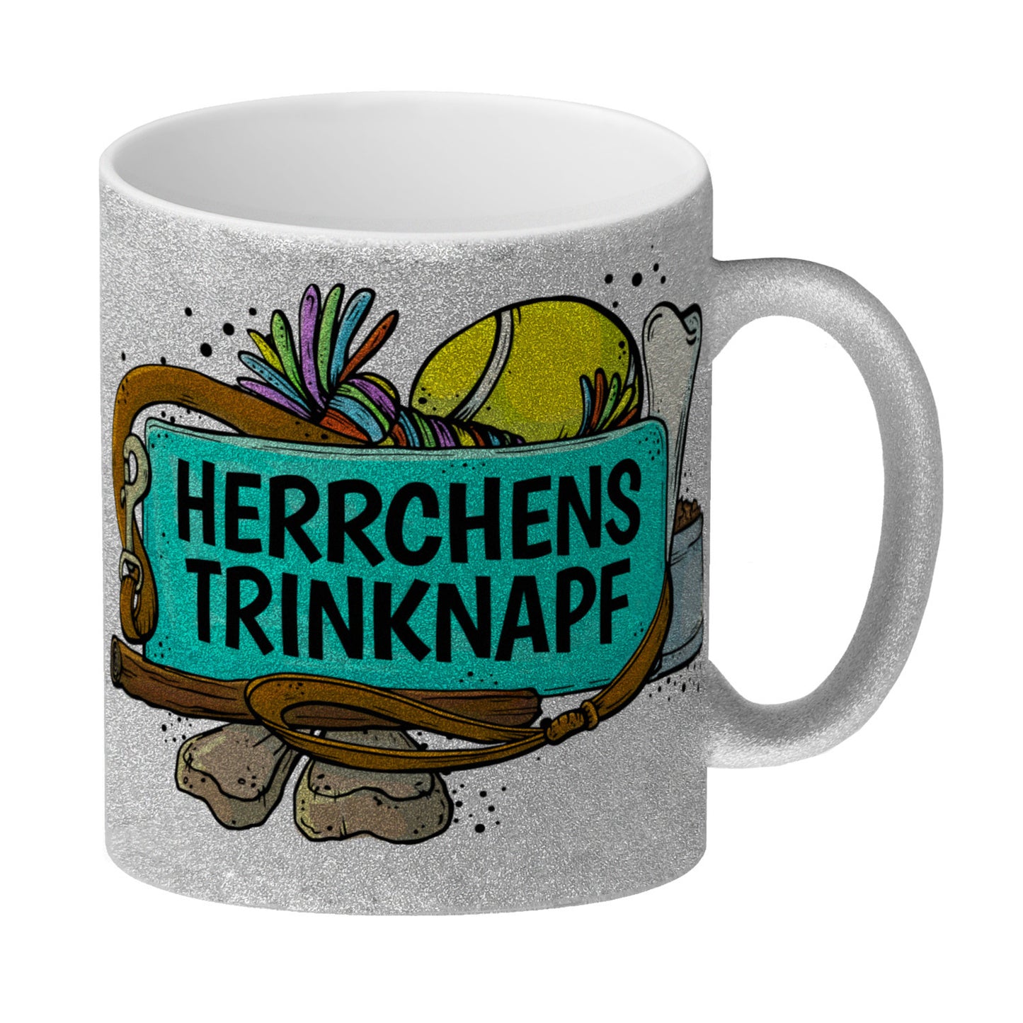 Herrchens Trinknapf Glitzer-Glitzer-Kaffeebecher