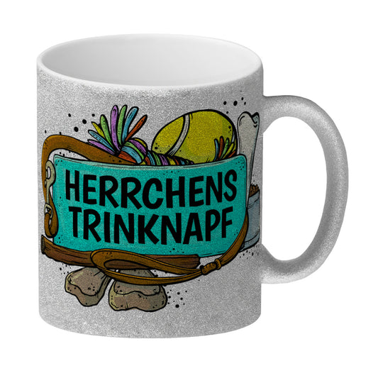 Herrchens Trinknapf Glitzer-Glitzer-Kaffeebecher