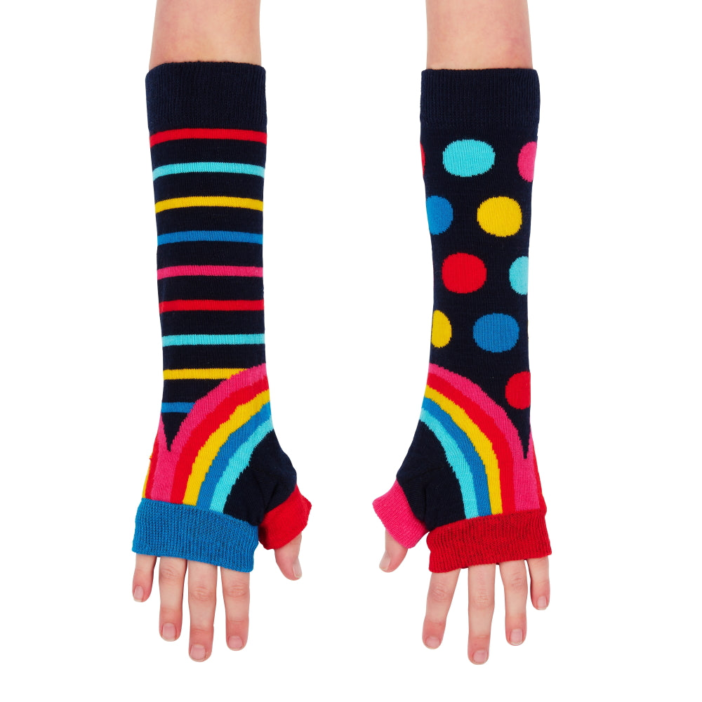 Regenbogen Oddsocks Armstulpen im Paar