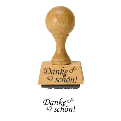 Dankeschön Holzstempel