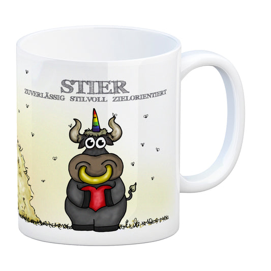 Honeycorns Sternzeichen Stier Kaffeebecher