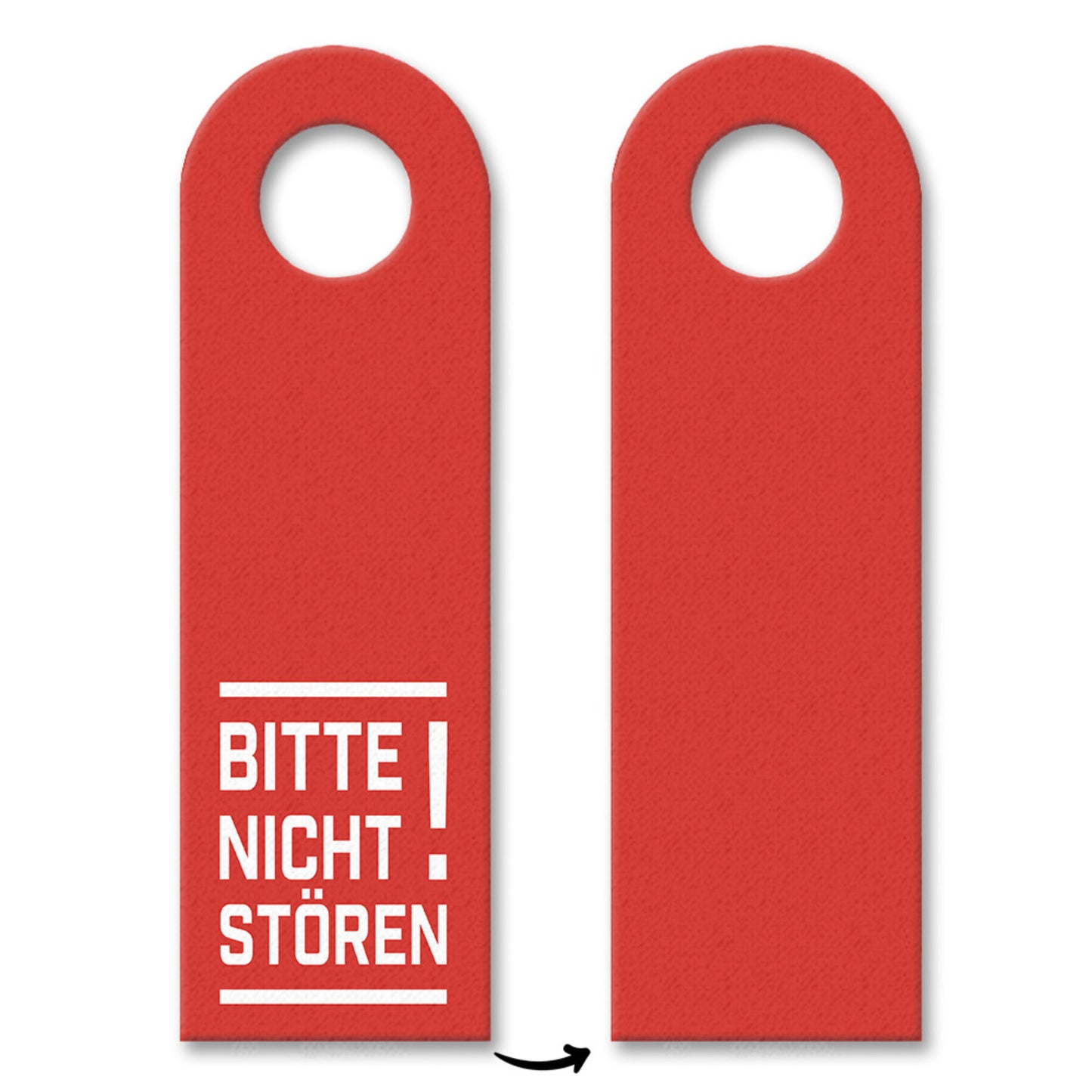 Bitte nicht stören! Türhänger in Rot