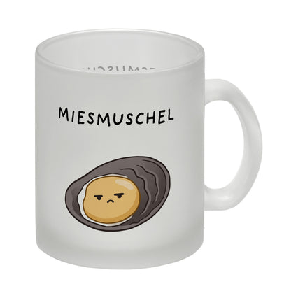 Jelly & Friends Muschel Glas Tasse mit Spruch Miesmuschel