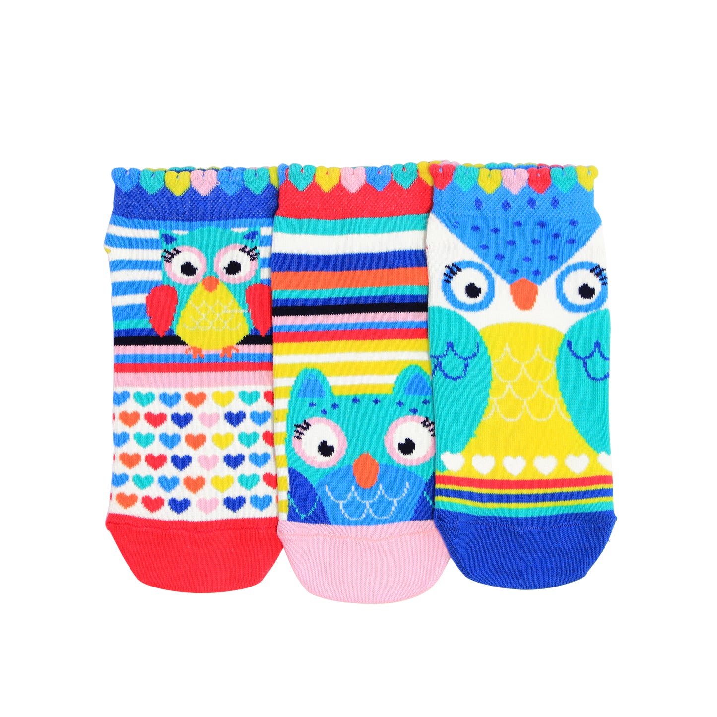 Eulen Füsslinge Oddsocks Socken in 30,5-38,5 im 3er Set