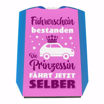 Prinzessin Parkscheibe mit Spruch Führerschein bestanden