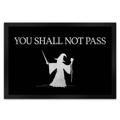 You shall not pass Fußmatte XL mit Zauberer Motiv