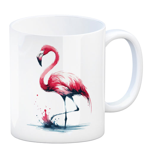 Rosa Flamingo Kaffeebecher