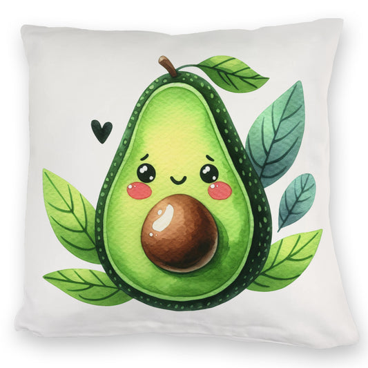 Lächelnde Avocado Kuschelkissen