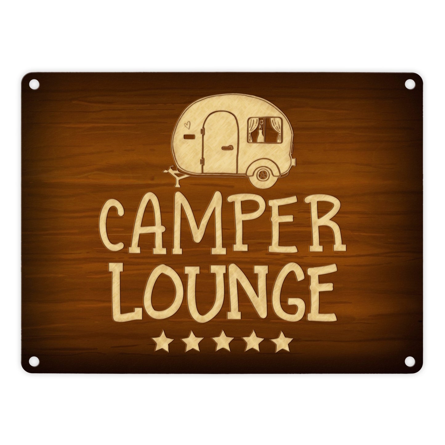 Camper Lounge Wohnwagen Metallschild