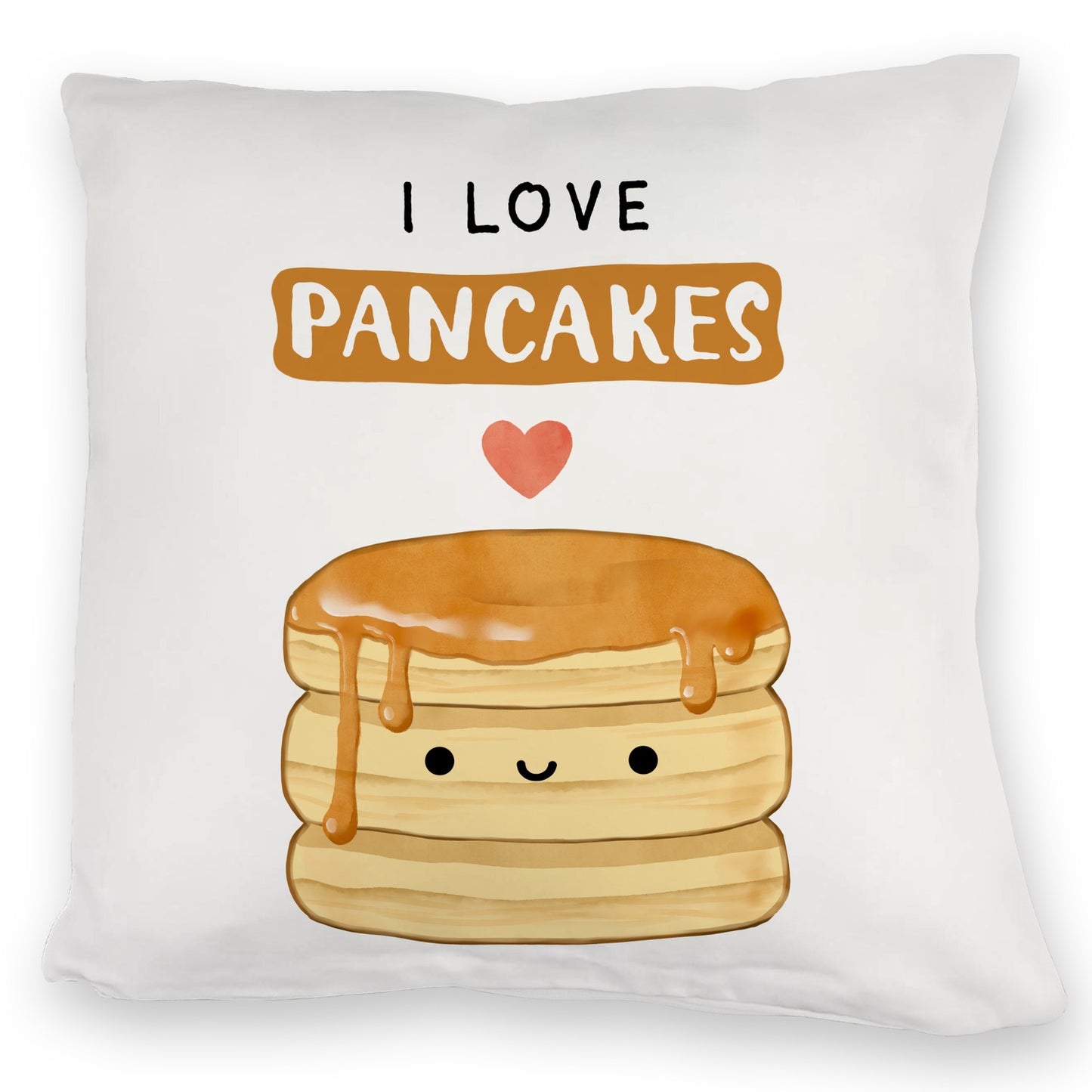 Pancake Kuschelkissen mit Spruch I love pancakes