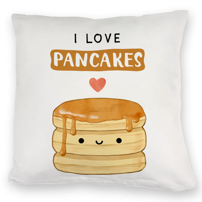 Pancake Kuschelkissen mit Spruch I love pancakes