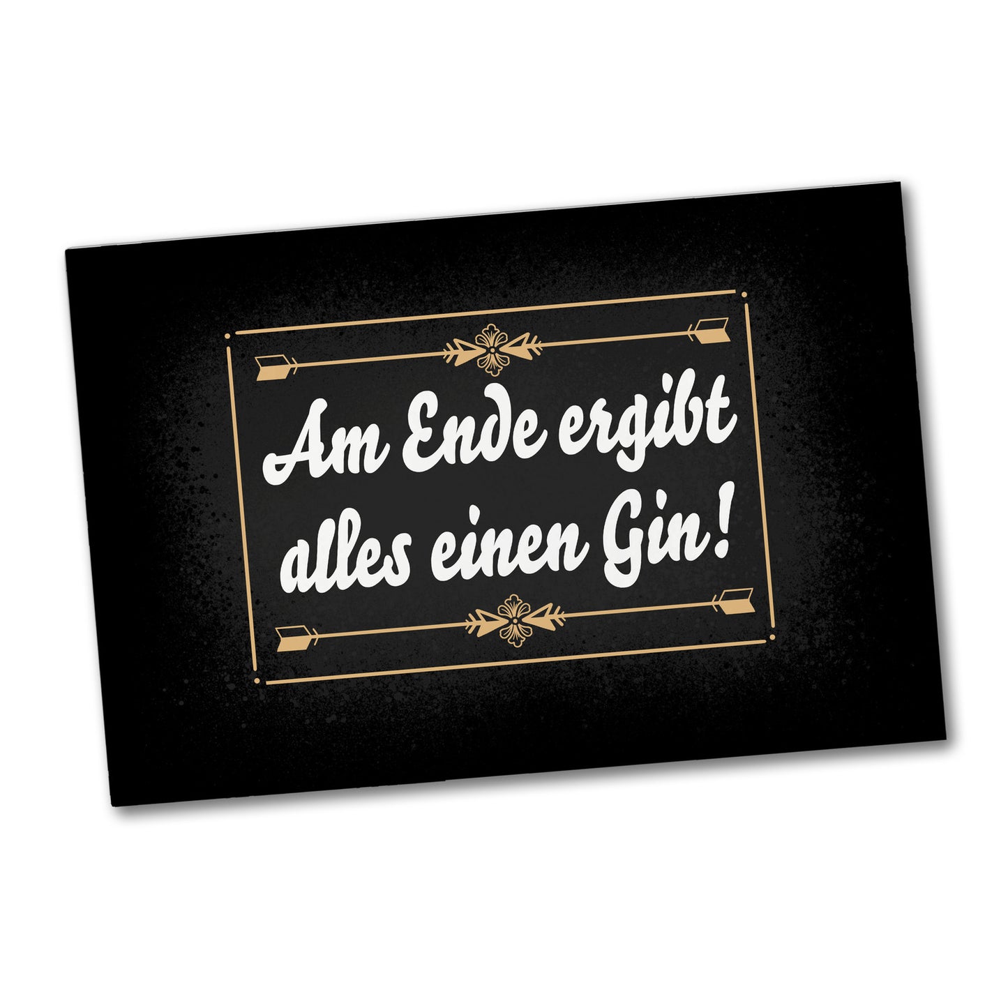 Am Ende ergibt alles einen Gin! Souvenir Magnet für Gintrinker