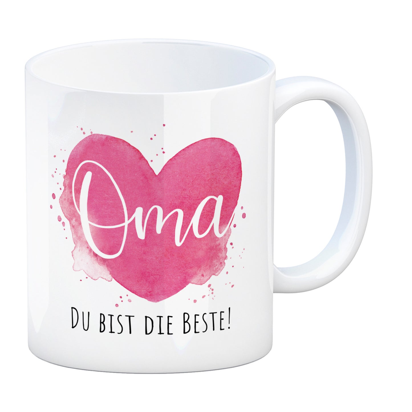 Beste Oma Kaffeebecher mit Spruch Oma Du bist die Beste