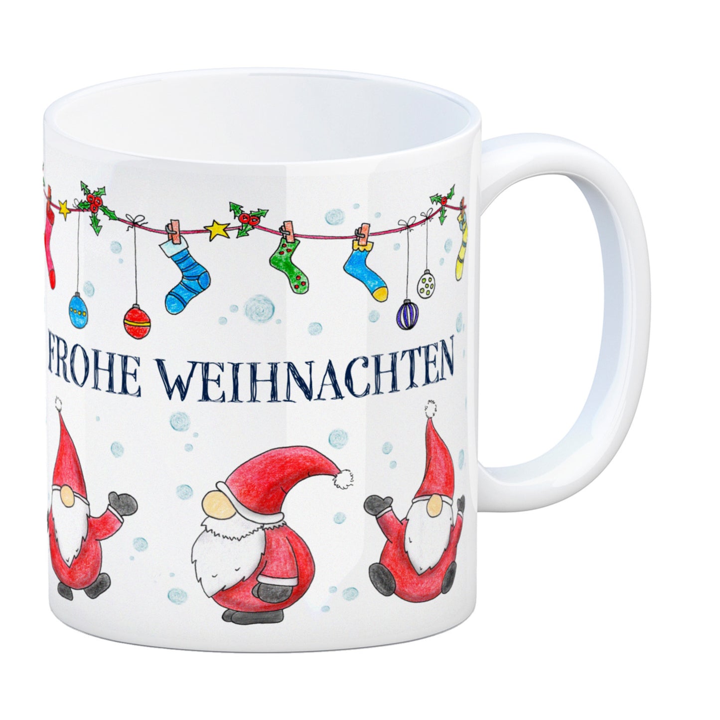 Frohe Weihnachten Weihnachtsmann Kaffeebecher