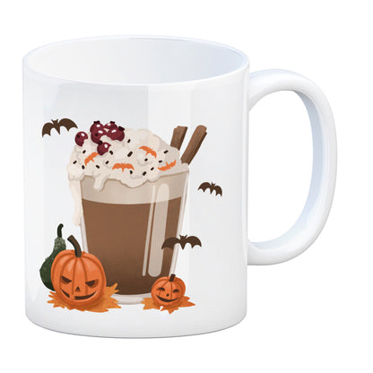 Pumpkin Spice Latte Kaffeebecher für Halloween