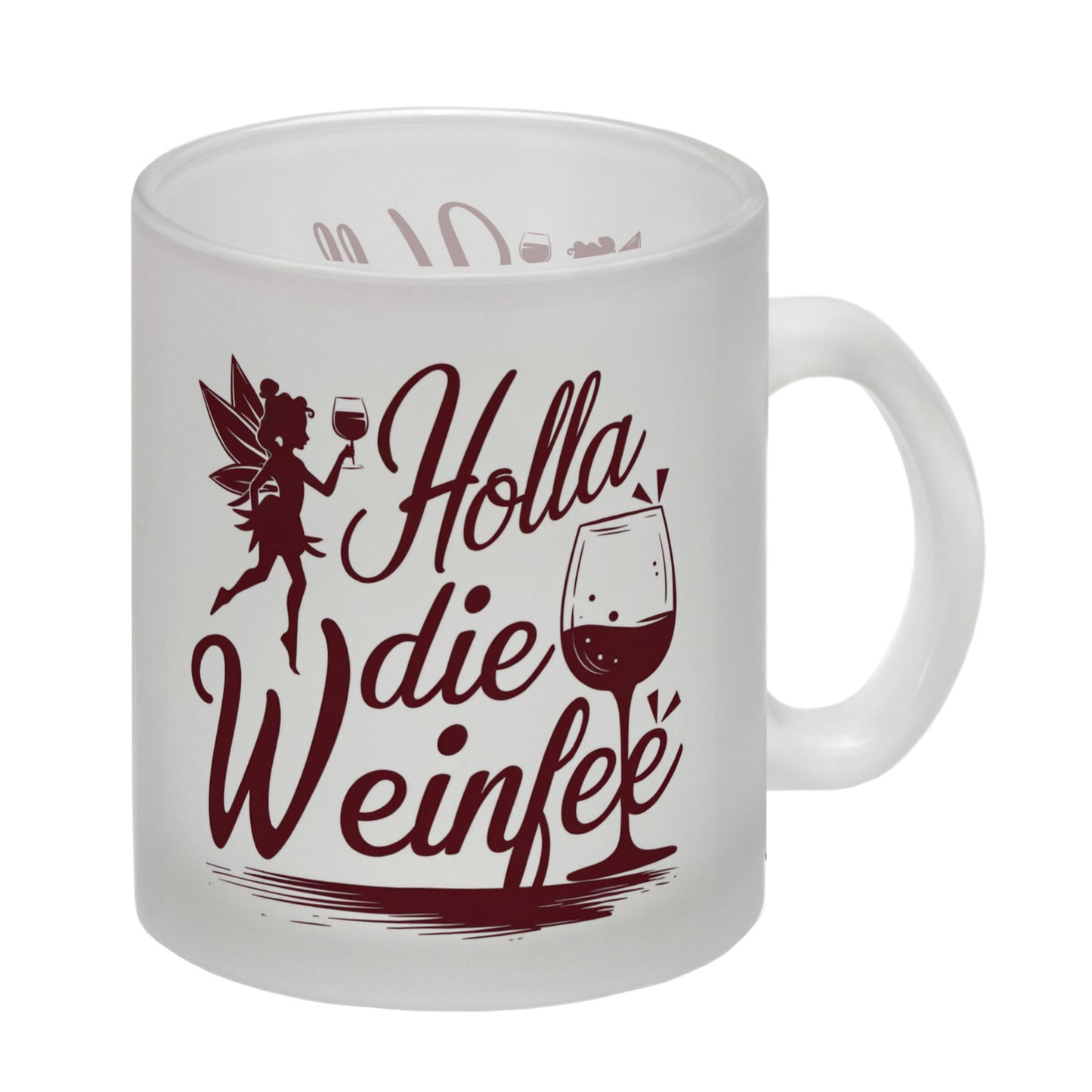 Fee mit Weinglas - HOLLA DIE WEINFEE Glas Tasse