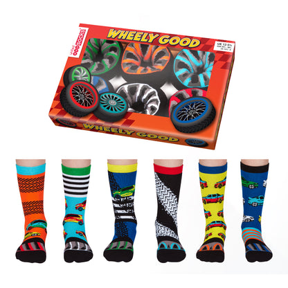 Wheely Good Auto Oddsocks Socken in 30,5-38,5 im 6er Set