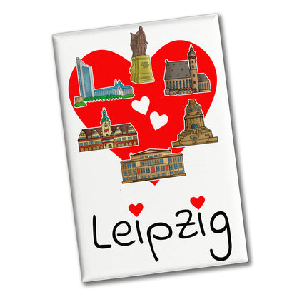 Rotes Herz Leipzig Sehenswürdigkeiten Souvenir Souvenir Magnet