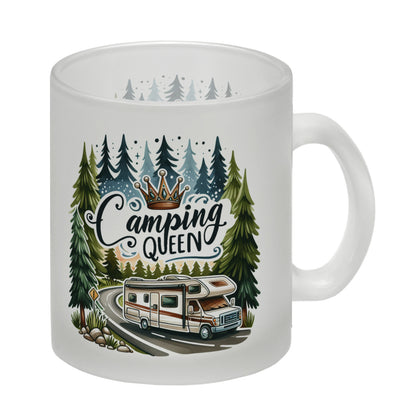 Wohnmobil Camping Queen Glas Tasse