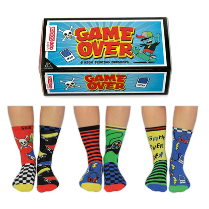 Game Over Oddsocks Socken in 30,5-39 im 6er Set