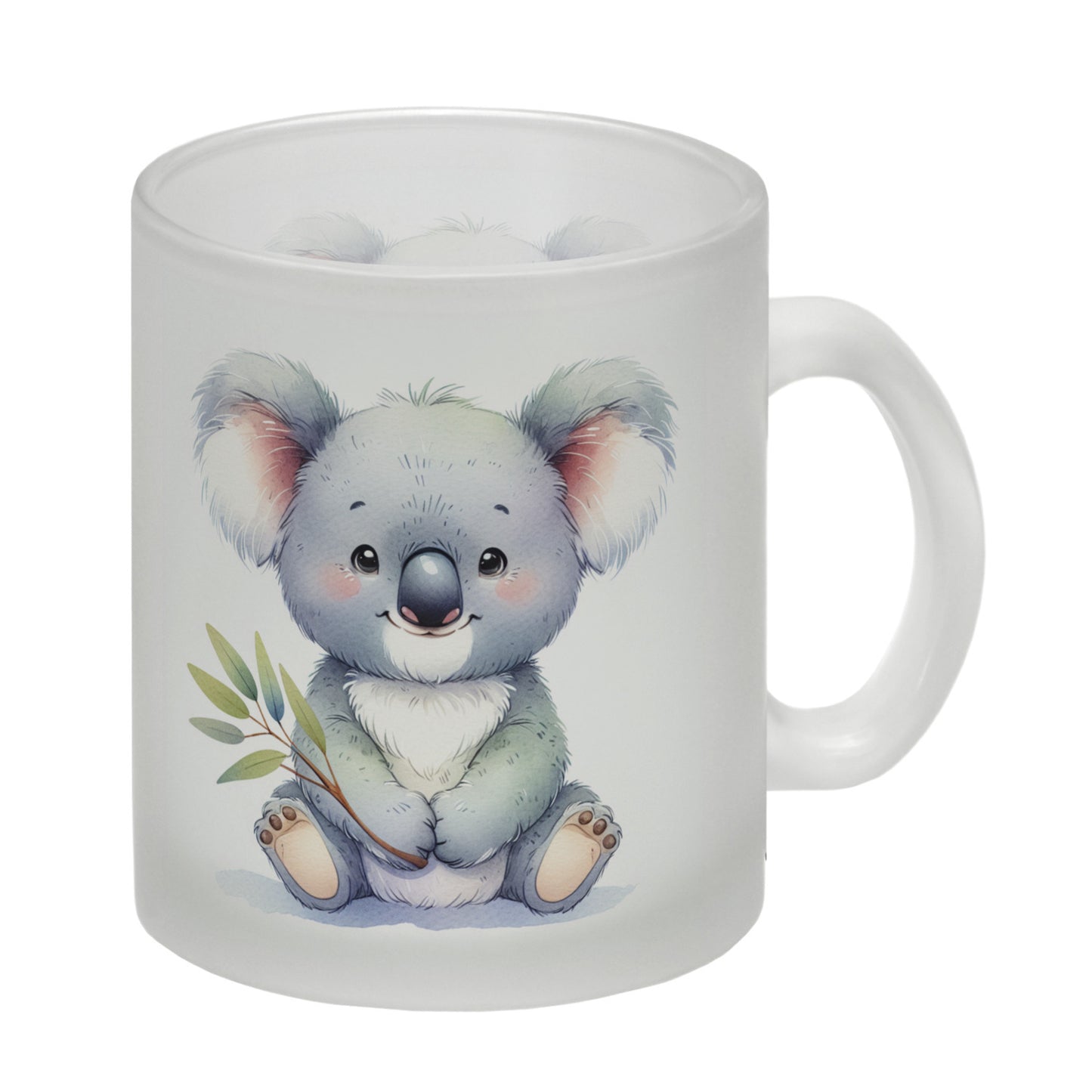 Sitzender Koala Glas Tasse