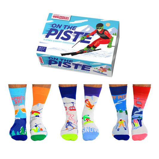 On the Piste Ski Oddsocks Socken in 39-46 im 6er Set