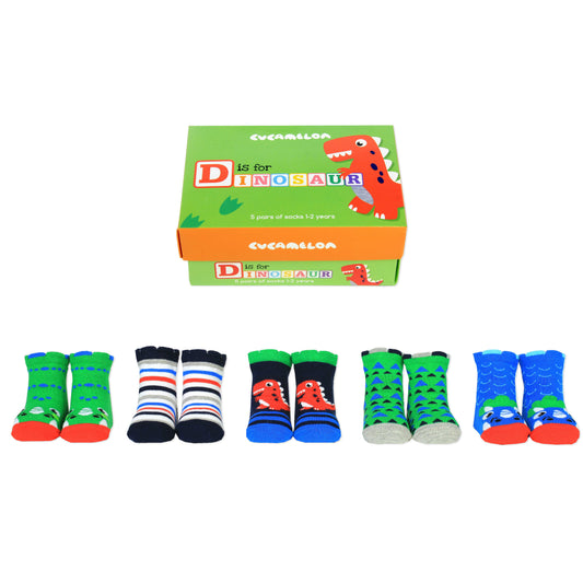 Dinosaurier Cucamelon Socken für Kleinkinder (5 Paar)