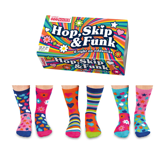 Verrückte Socken Oddsocks Funky Dory für Mädchen im 6er Set