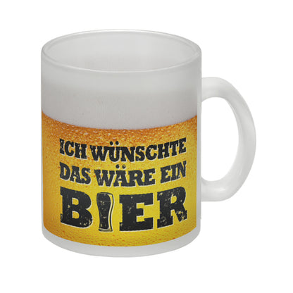 Ich wünschte das wäre ein Bier Glas Tasse mit Biermotiv