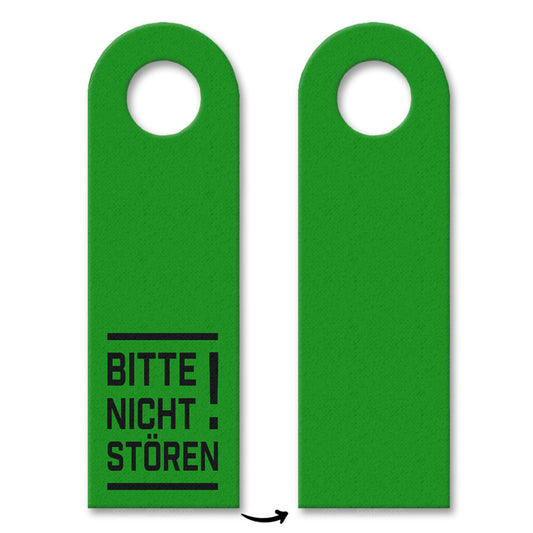 Bitte nicht stören! Türhänger in Grün