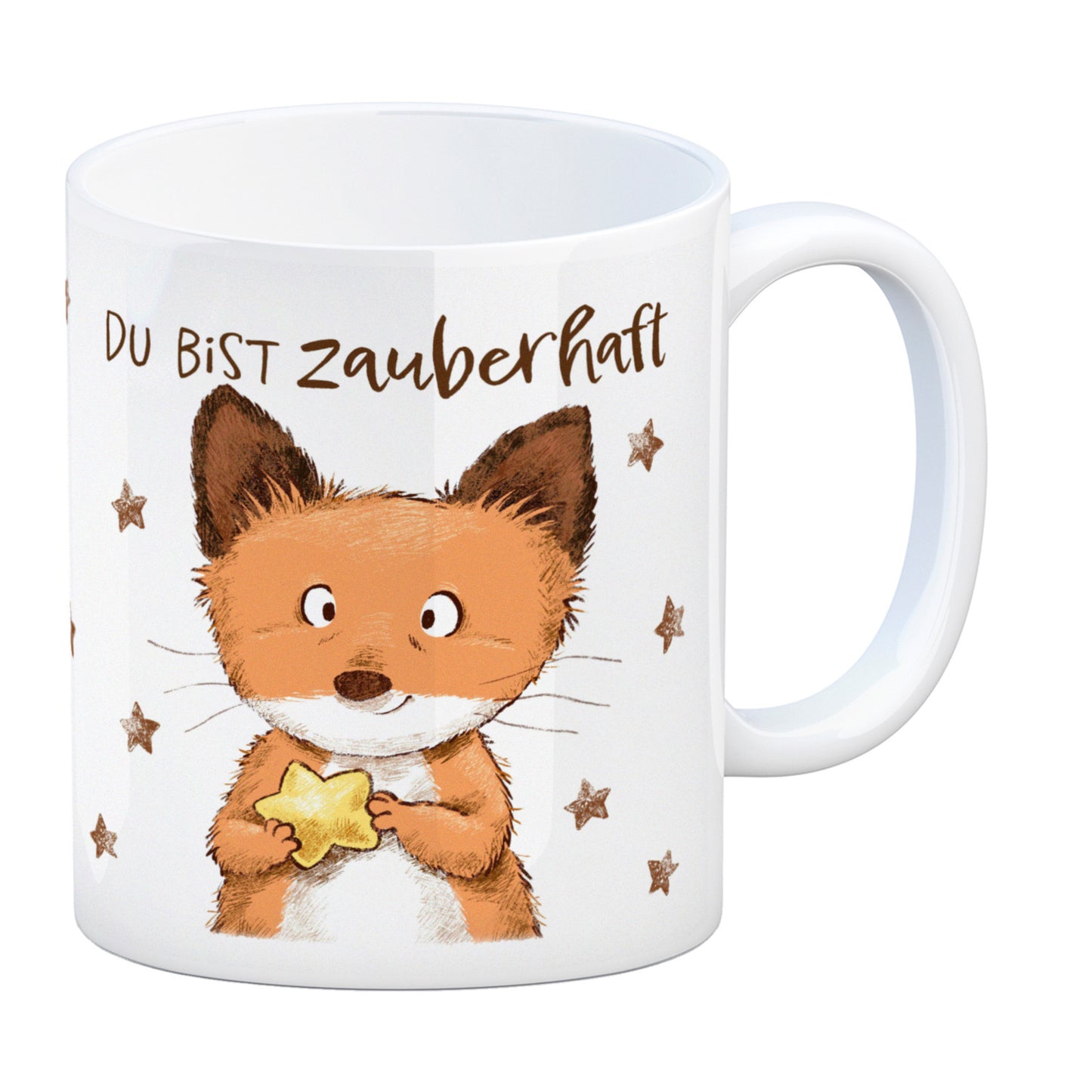 Fuchs Kaffeebecher mit Spruch Du bist zauberhaft