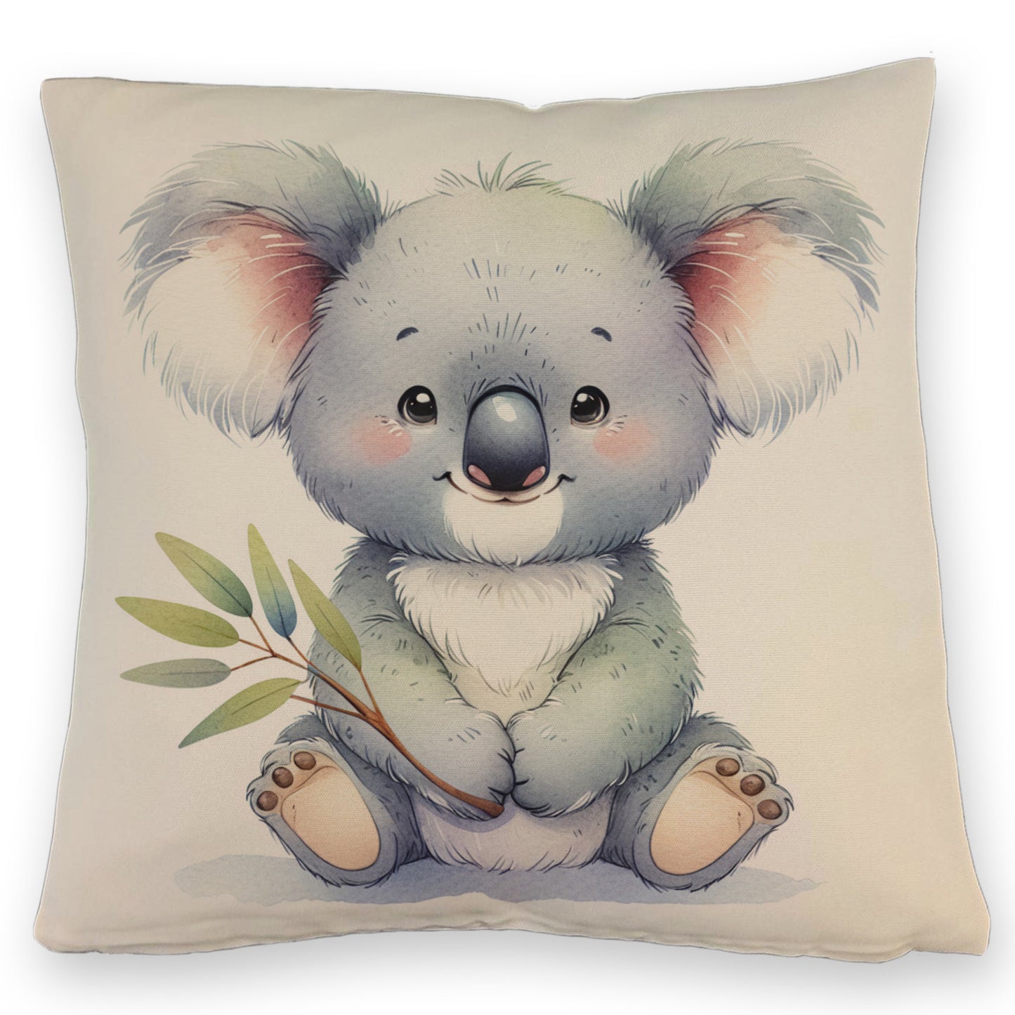 Sitzender Koala Kissen mit Leinenoptik