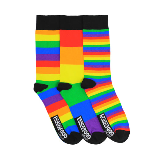 Bunte Streifen Oddsocks Socken in 39-46 im 3er Set