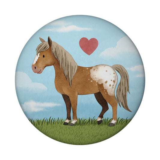 Pony Appaloosa Magnet rund