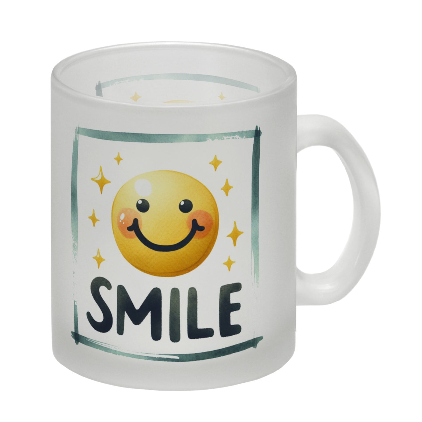 Smile Emoticon Glas Tasse