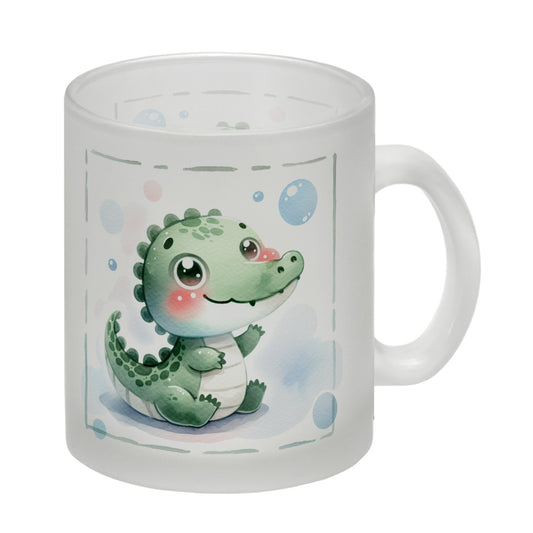 Baby Krokodil Glas Tasse