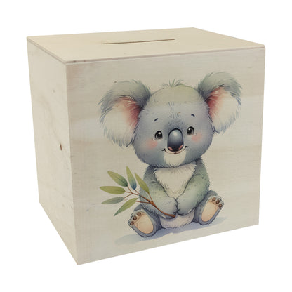 Sitzender Koala Spardose aus Holz