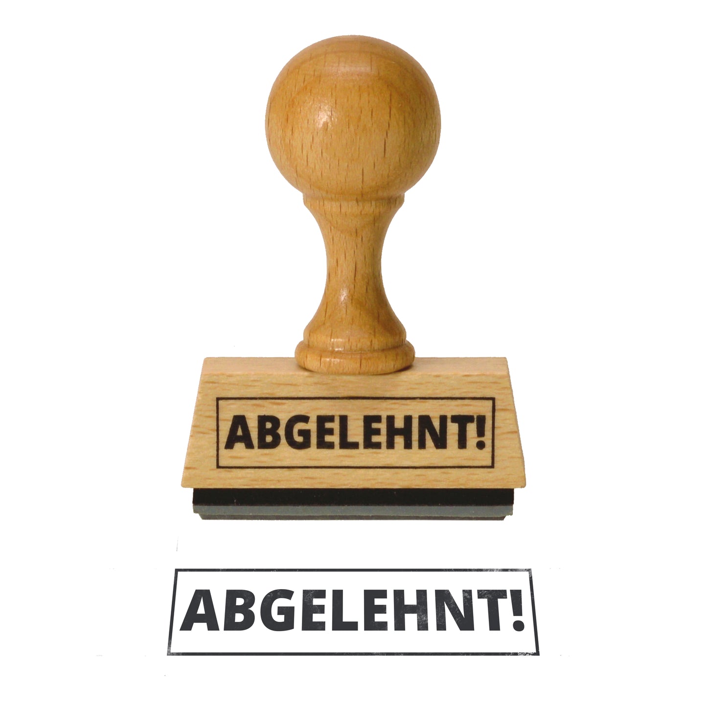 Der Abgelehnt! Holzstempel