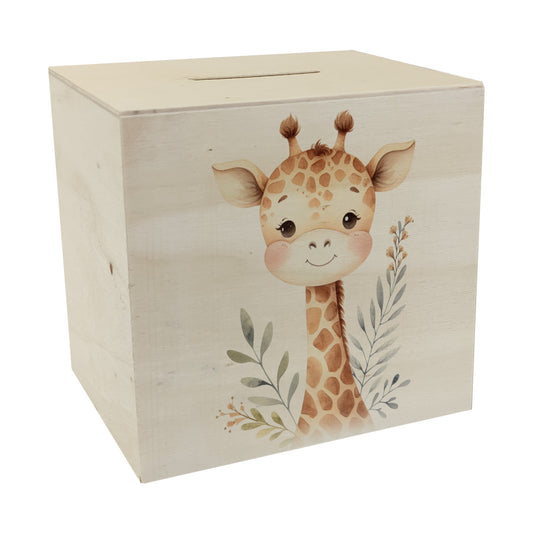 Giraffe Spardose aus Holz