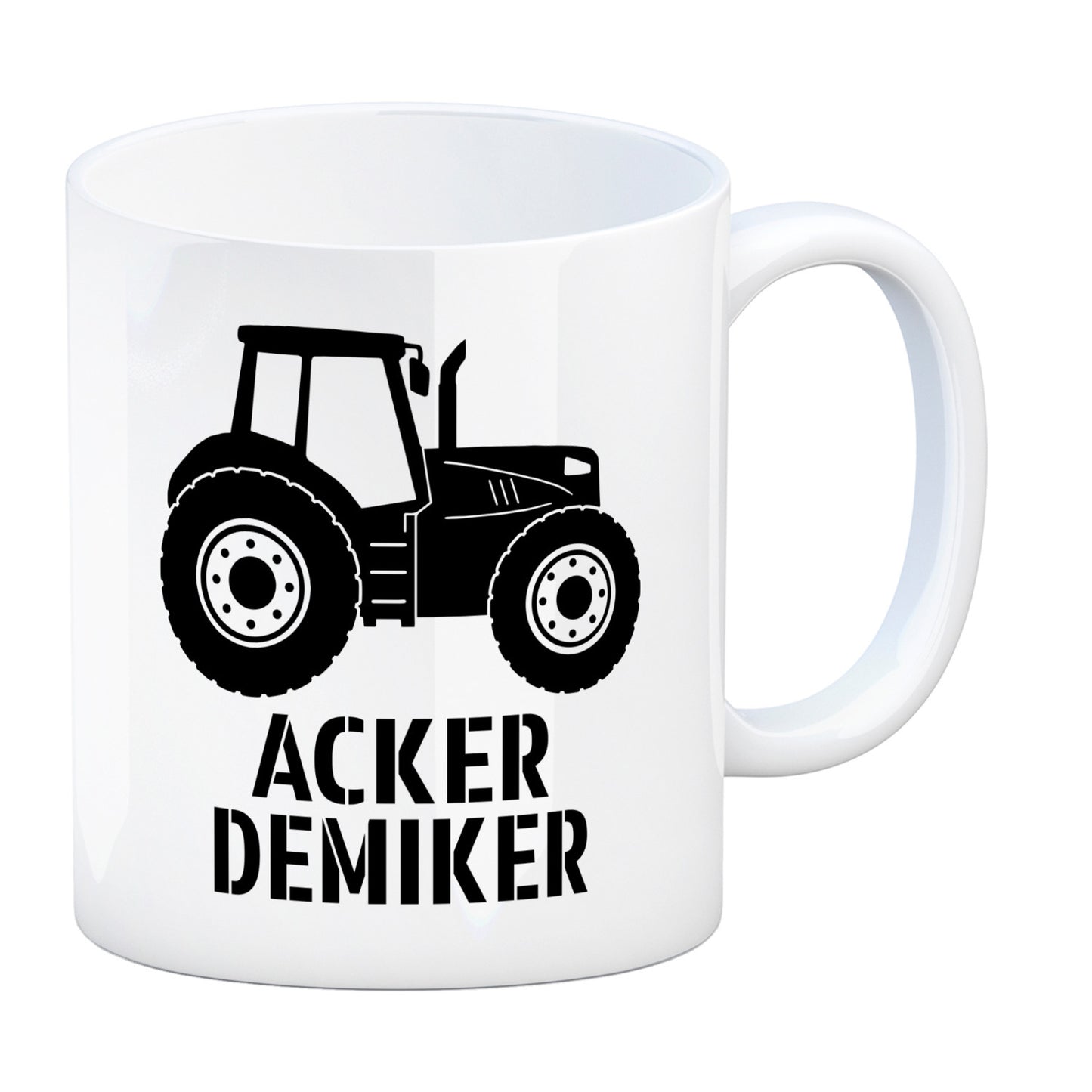 Traktor Kaffeebecher mit Spruch Ackerdemiker