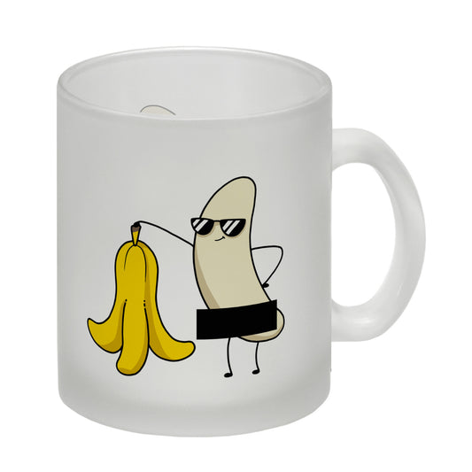 Nackte Banane Glas Tasse