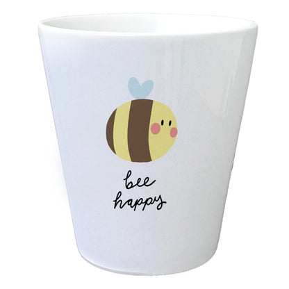 Bee Happy Blumentopf mit dicker Biene